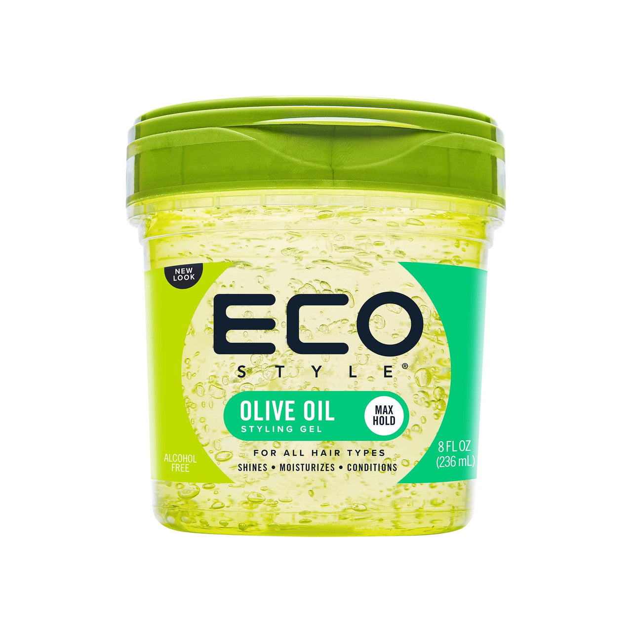 Eco Professional Olive Oil Styling Hair Gel, Maximum Hold For All Hair Types, 8 Oz